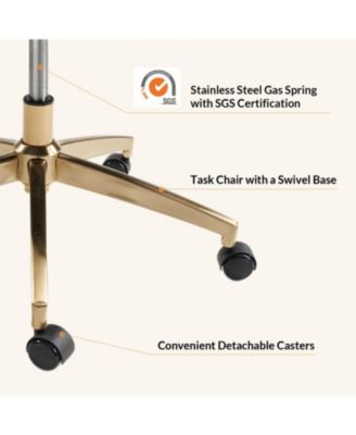 Uwe Modern Leather Ergonomic Executive Office Chair with SGS International Certified Stainless Steel Gas Spring