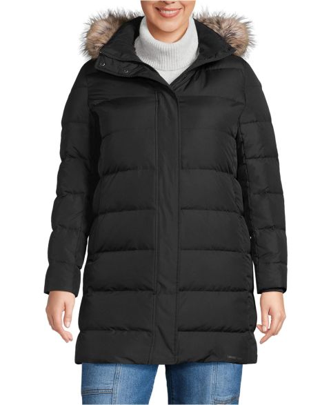 Женские куртки Lands' End Plus Size Max 600 Down Puffer Coat