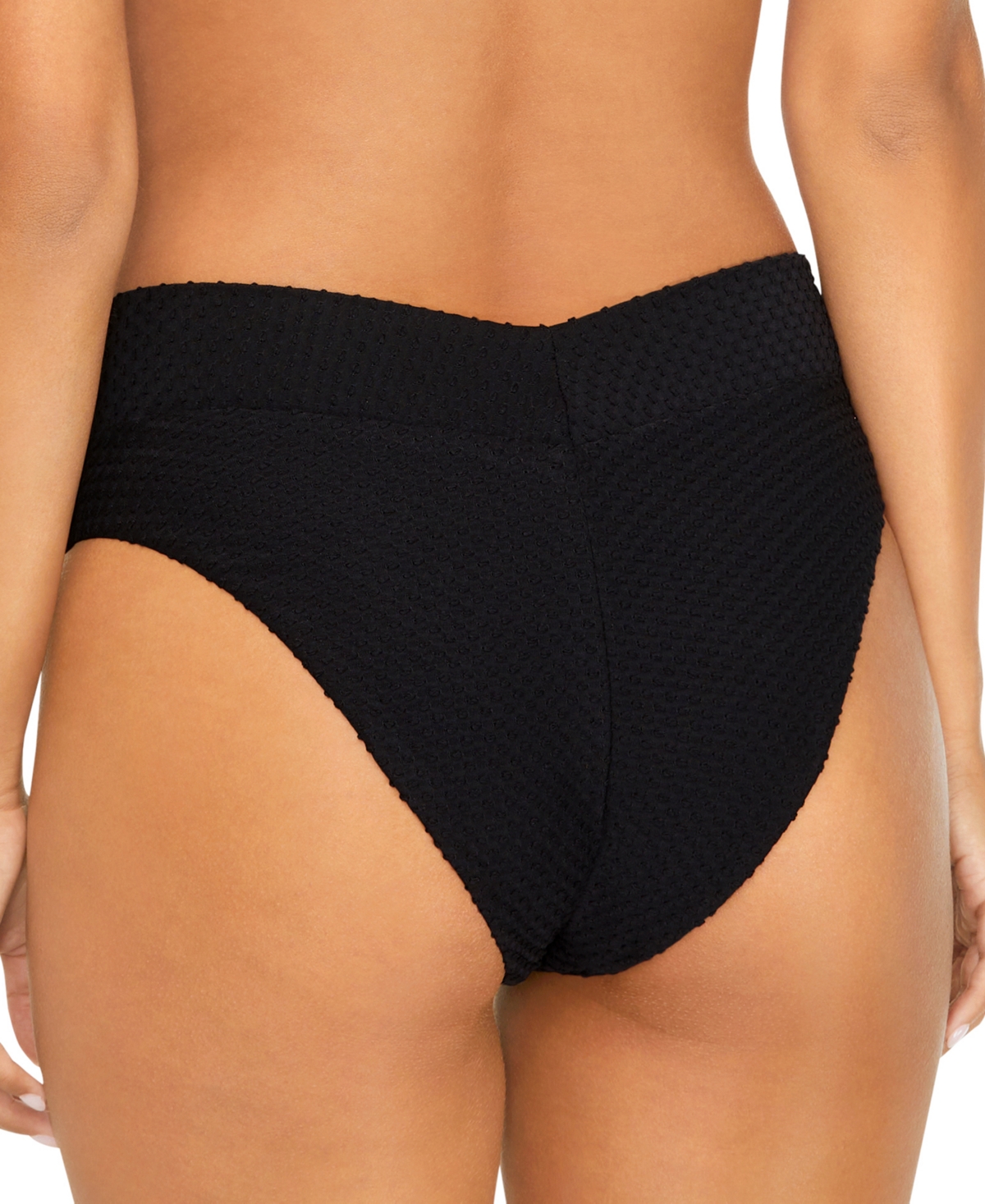 Shop Raisins Juniors' Selina Tectured V-shaped Bottoms In Black