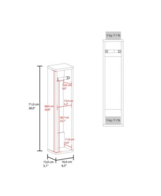 Supai Toilet Paper Holder in Melamine, White