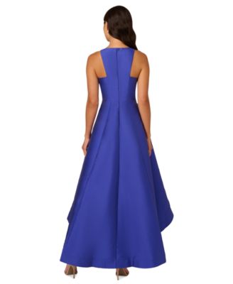 【海外限定】AdriannaPapell ガウン☆Blue Beaded Mikado Gown Adrianna Papell Women's Beaded Mikado High-Low Gown - Macy's