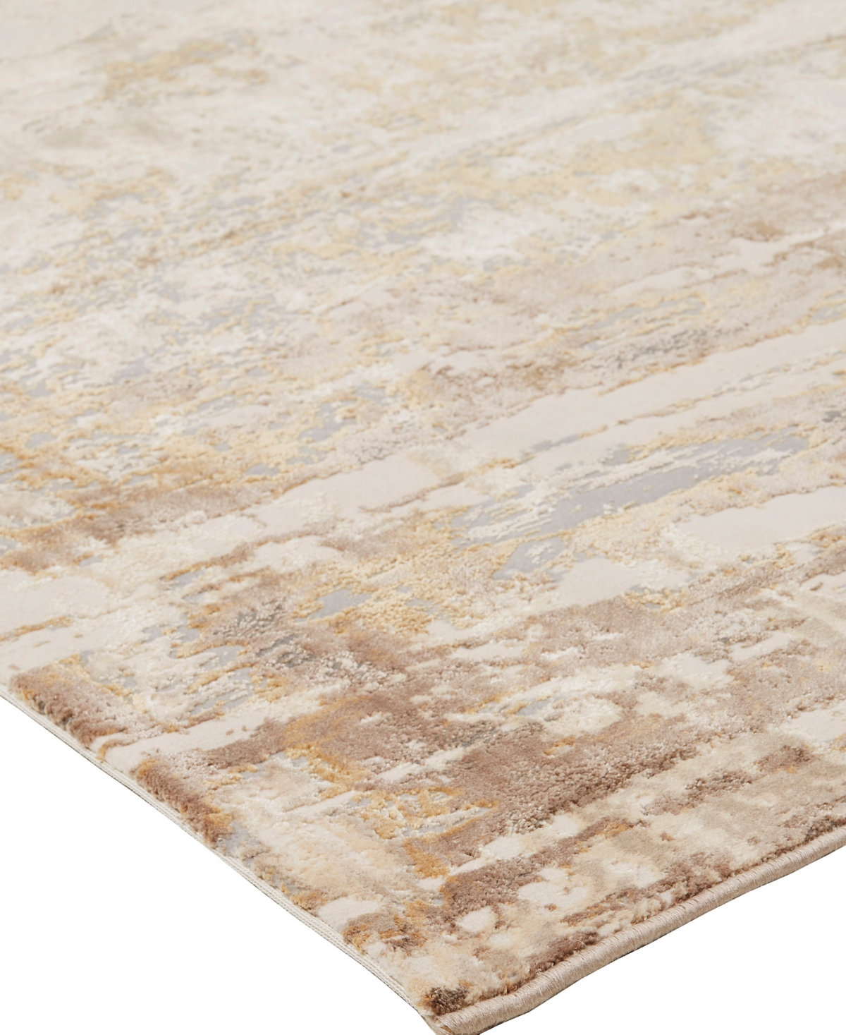 Shop Feizy Parker 3709f 7'9"x10' Area Rug In Tan,ivory