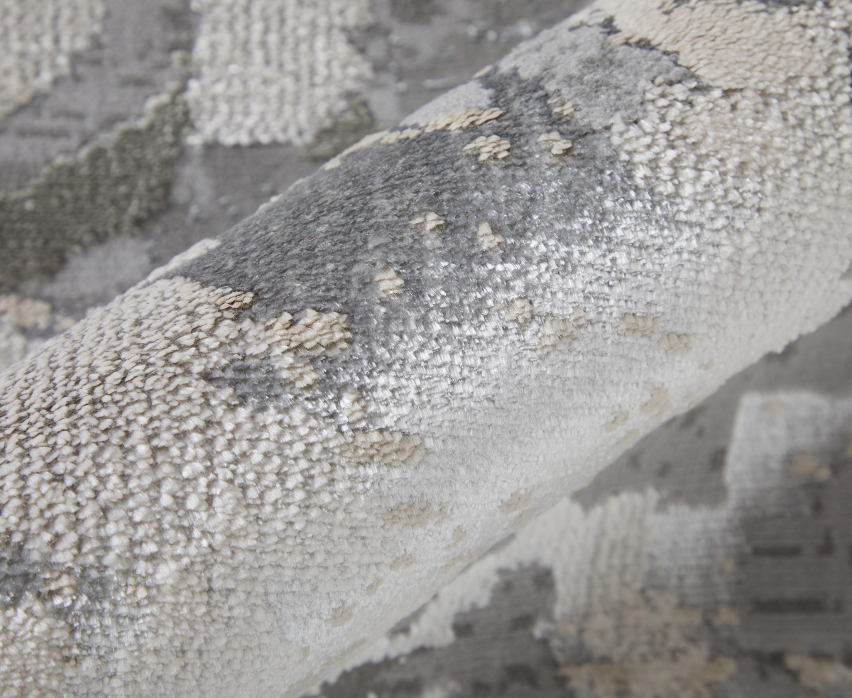 Shop Feizy Micah 3336f 8'x10' Area Rug In Silver