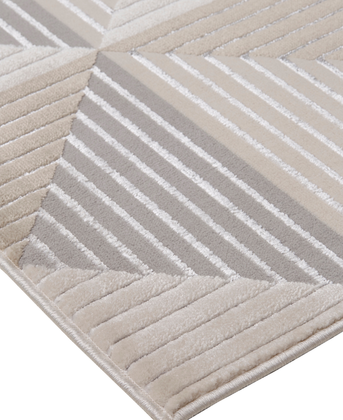 Feizy Micah 3044f 8'x11' Area Rug In Ivory,gray
