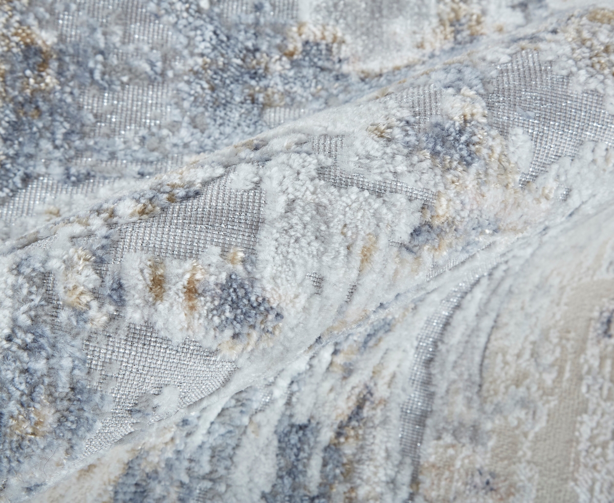 Shop Feizy Laina 39ghf 4'x6' Area Rug In Ivory,gray