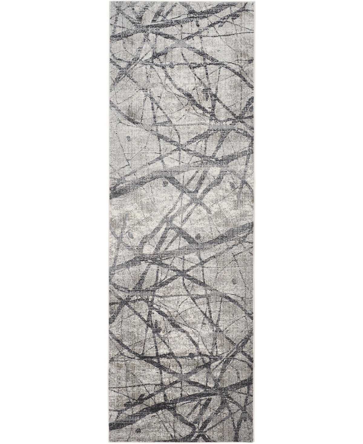 Feizy Kano 3877f 2'7"x8' Runner Area Rug In Taupe,gray