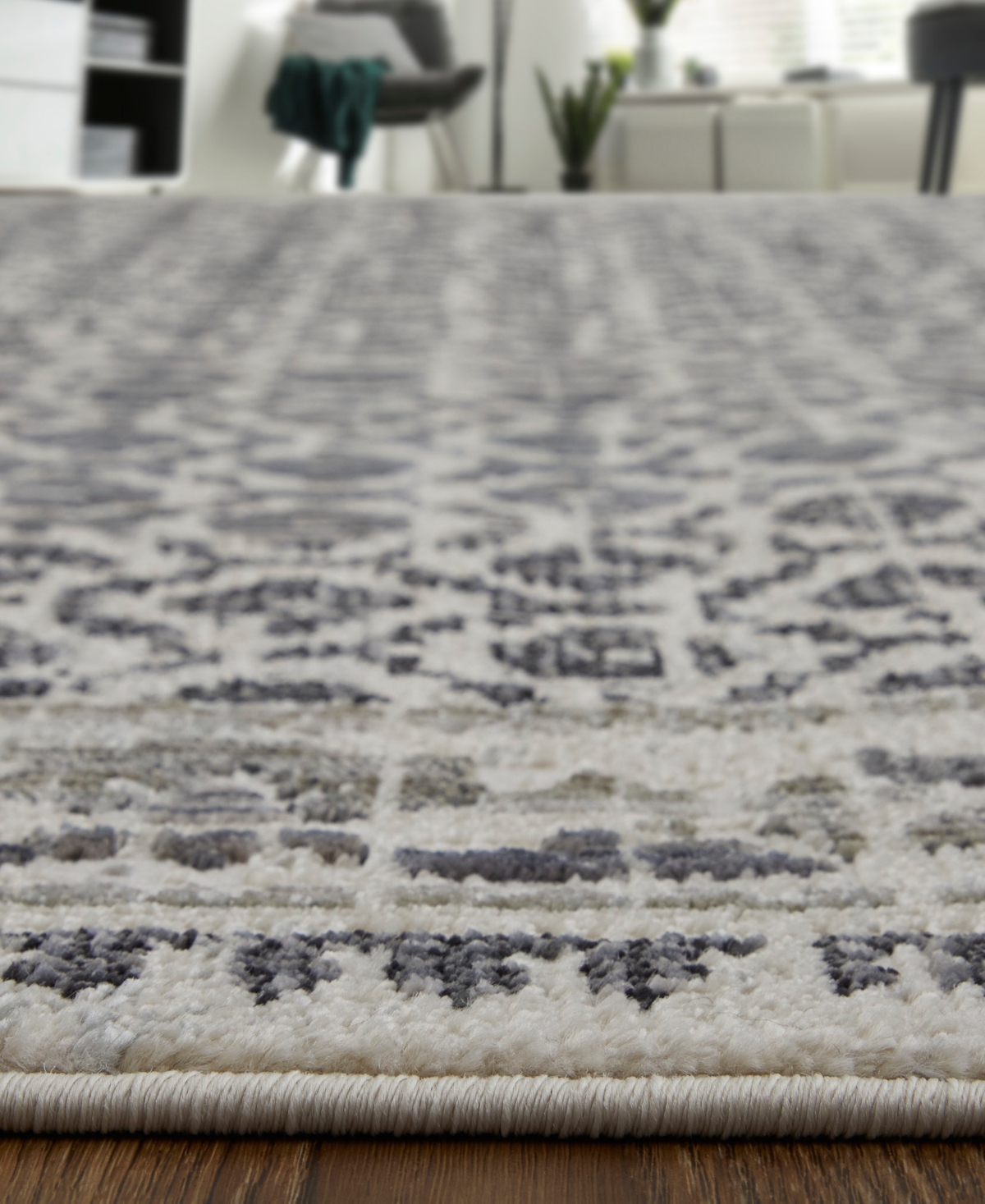 Shop Feizy Kano 3874f 5'3"x7'6" Area Rug In Ivory
