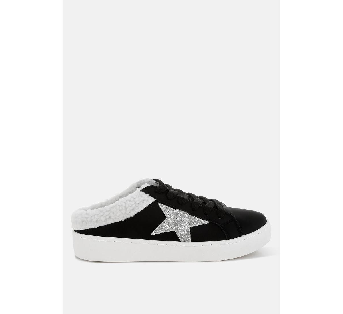 London Rag Moxie Fur Collar Slip On Sneakers