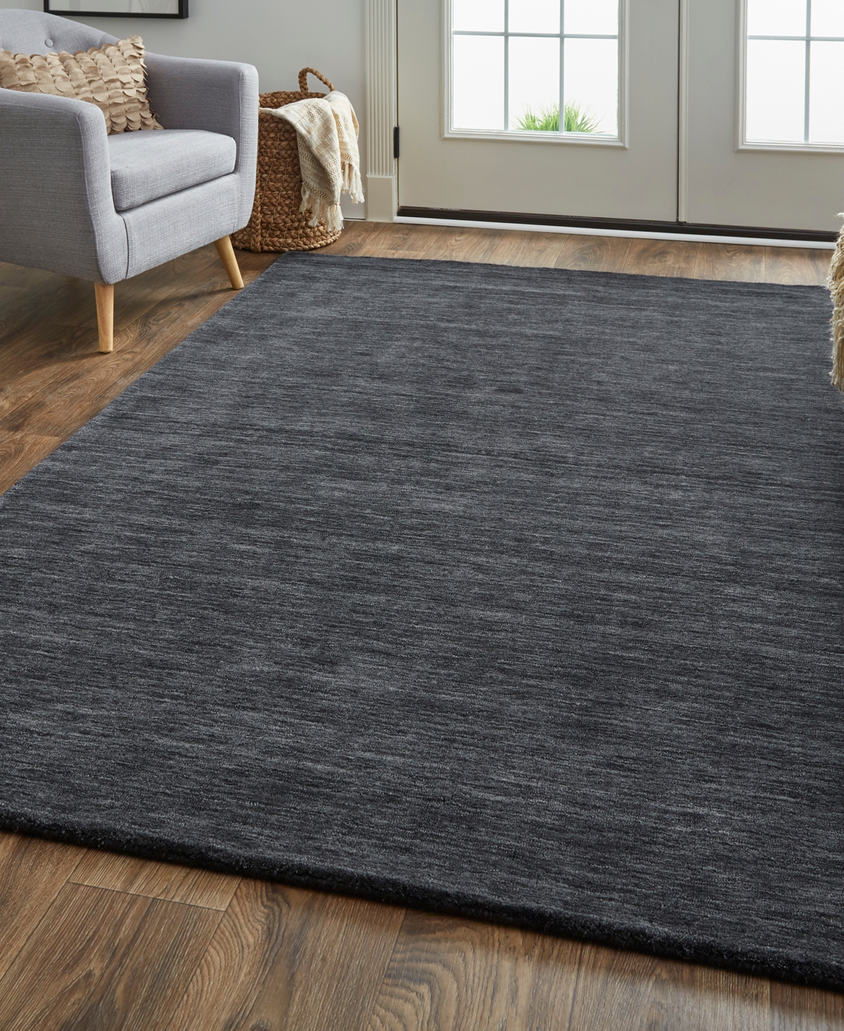 Feizy Luna 8049f Area Rug, 2' X 3' In Black