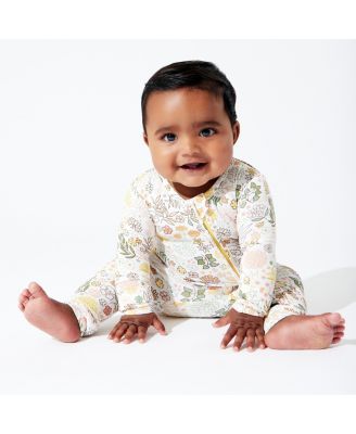 Baby Girls Fall Floral Convertible Footie