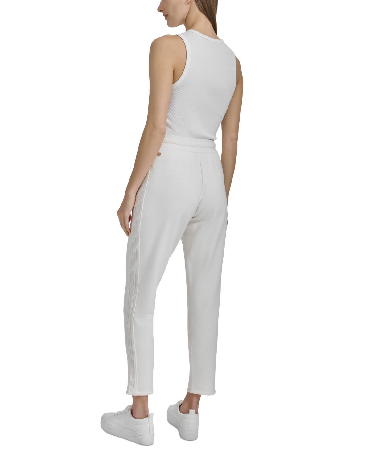 Andrew Marc Sport Women's Braided-Trim Fleece Pants