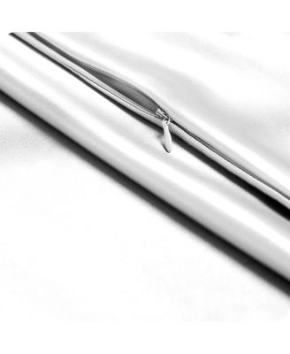 Poly Satin Zipper Closure Pillowcase Set