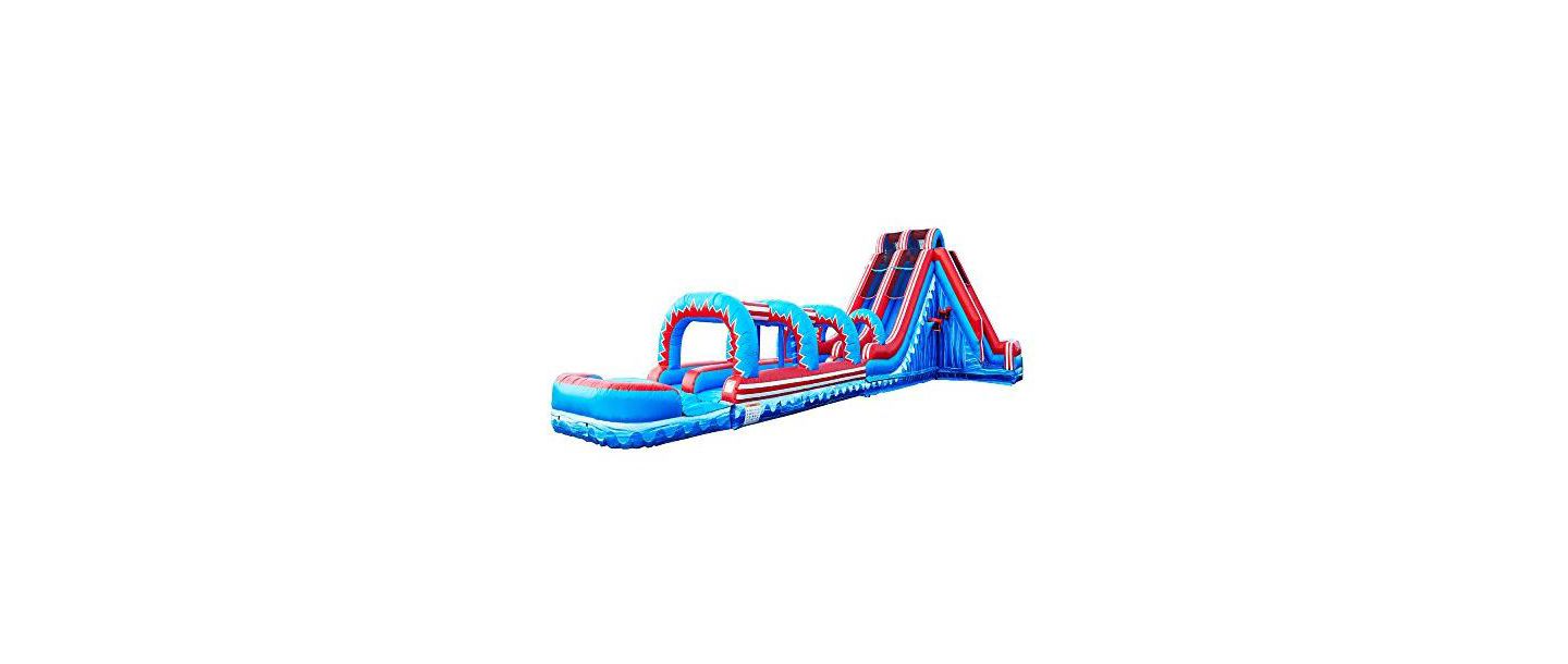 Детская игрушка Jumporange Flash Dual Lane Slide 20 Ft Vinyl 5 in 1 Slip N Slide, Up to 4 Players, Ages 6+, цвет: Open Miscellaneous — фото 1