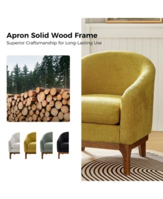 Augus Modern Boucle Armchair Chair with Adjustable Feet