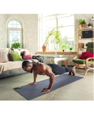 72 x 24" High Density 0.5" Thick Non Slip Home Workout Yoga Mat, Black