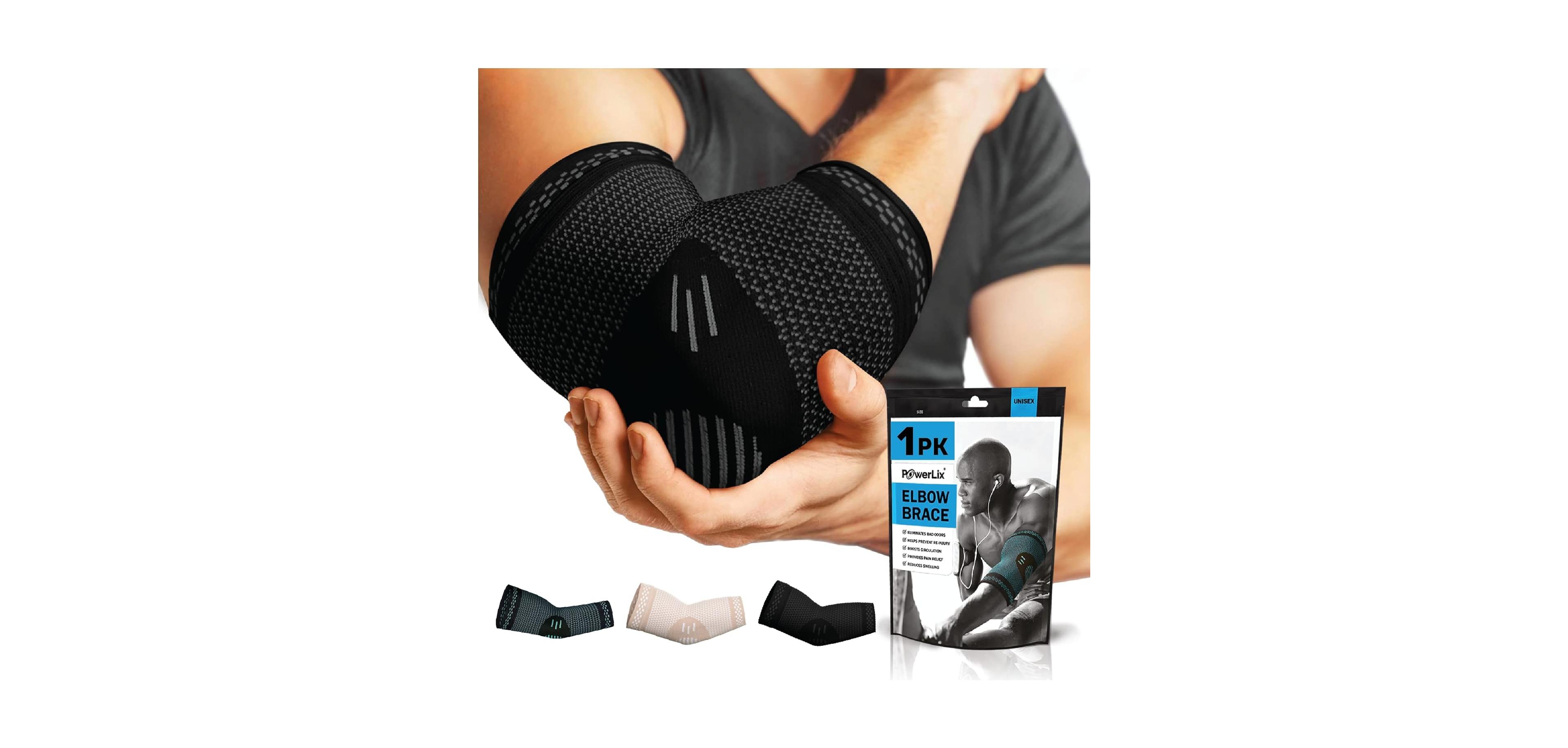 Powerlix Elbow Brace Compression Support (Pair)
