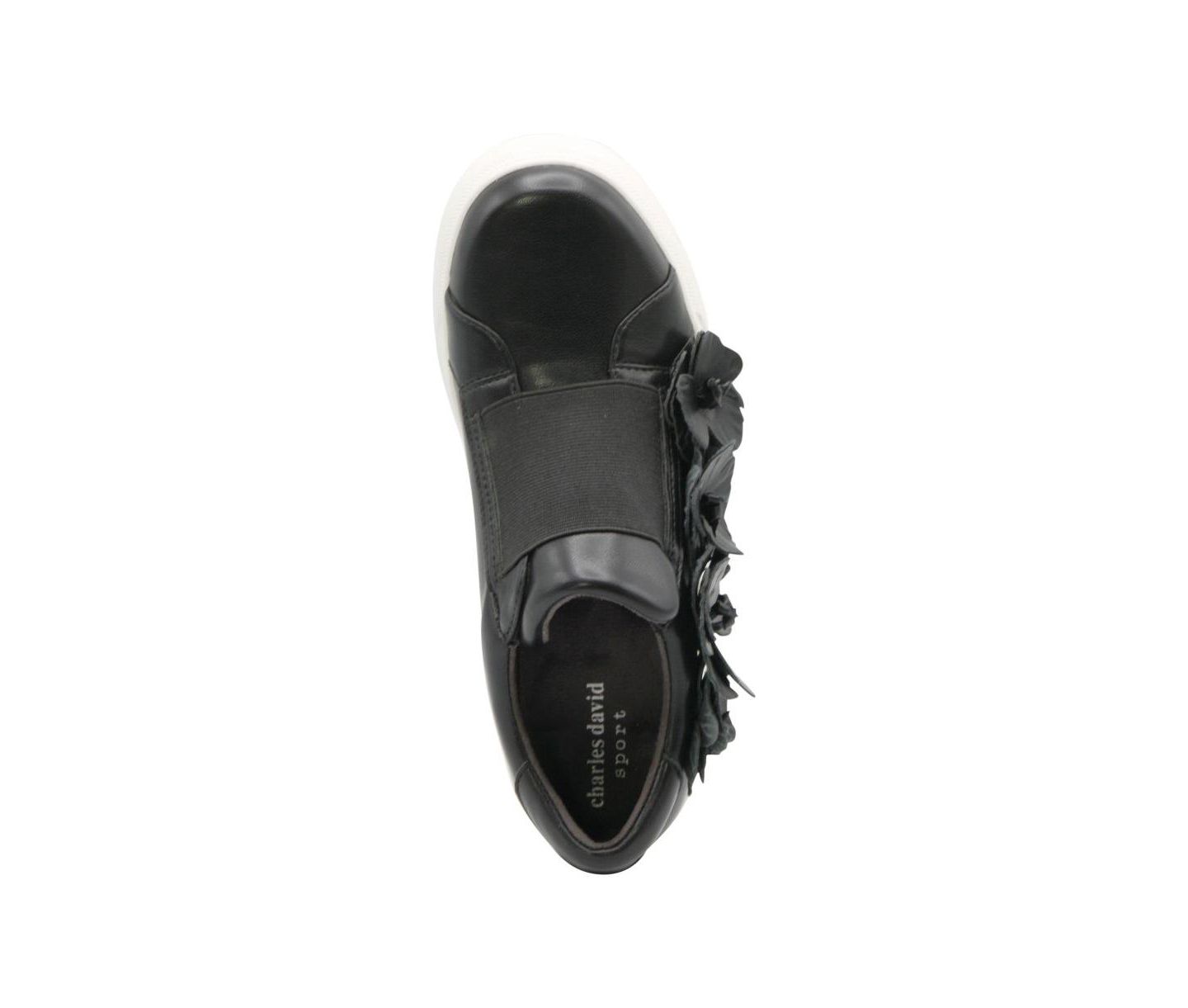 Женские кроссовки Charles David Sport Rachelle Fashion Sneaker Rosettes, цвет: Чёрный — фото 2