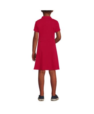 Big Girls Short Sleeve Interlock Polo Dress