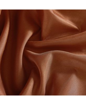 Jefferson Faux Silk Semi Sheer Light Filtering Microfiber Lined Grommet Lightweight Window Curtain Panels, Set of 2