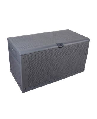 Outdoor Garden Plastic Storage Deck Box - Lockable, Waterproof Chest