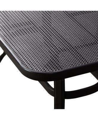 2 Pieces Patio Outdoor Cushioned Coffee Table Seat