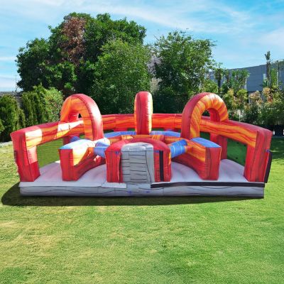 Shadow Obstacle Course Bounce House Inflatable for Kids and Adults with Blower, Commercial Grade, Pop Ups, Outdoor Indoor, Rental Quality - (Piece 4)