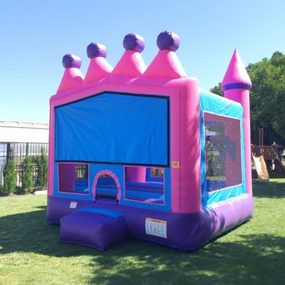 Princess Tiara Commercial Grade Bounce House for Kids (with Blower)