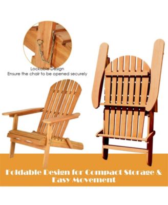 3 Pieces Adirondack Conversation Sets with Widened Armrest