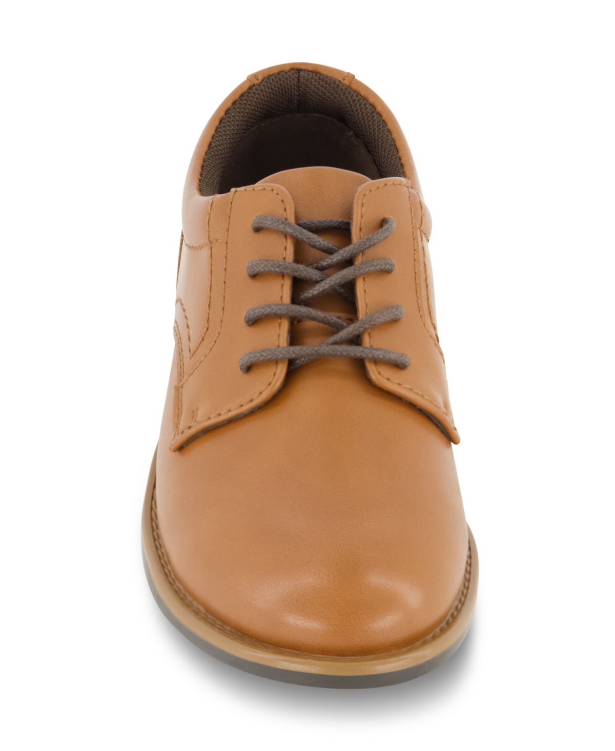 Kenneth Cole New York Kenneth Cole Little Boys Damian Calder Lace-up Dress Shoe In Cognac