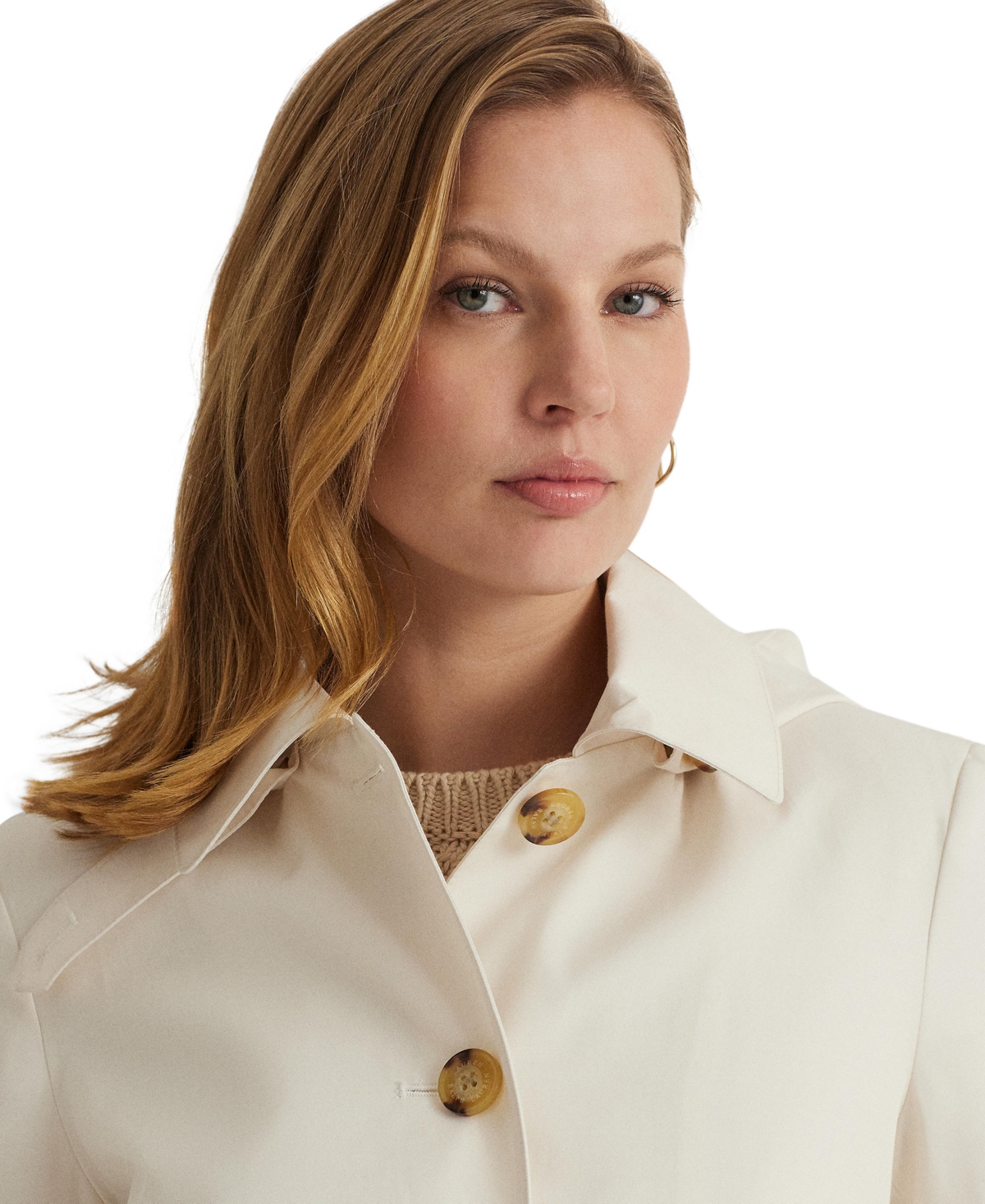 RALPH LAUREN WOMEN'S HOODED RAINCOAT 