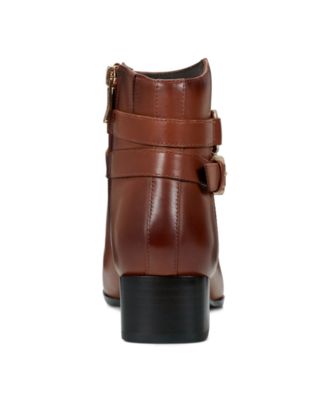 Women's Sarafina eFlex Leather Block Heel Booties