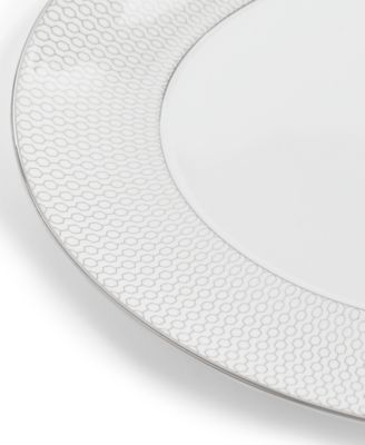 Gio Platinum Oval Serving Platter, 13"