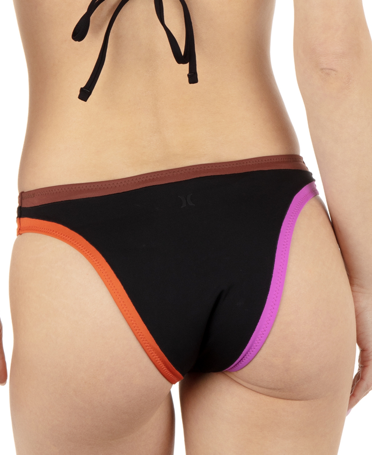 HURLEY JUNIORS' AROUND THE BLOCK CHEEKY BIKINI BOTTOMS 