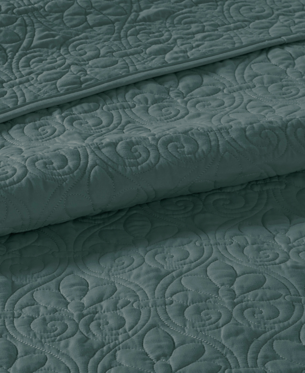 Madison Park Quebec Quilted 3-pc. Bedspread Set, King In Balsam Green
