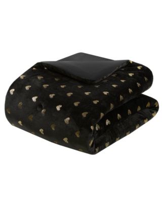 Rosalie Metallic Heart 3-Pc. Comforter Set, Twin/Twin XL