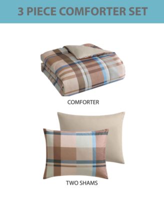 Harper Plaid 3-Pc. Comforter Sets