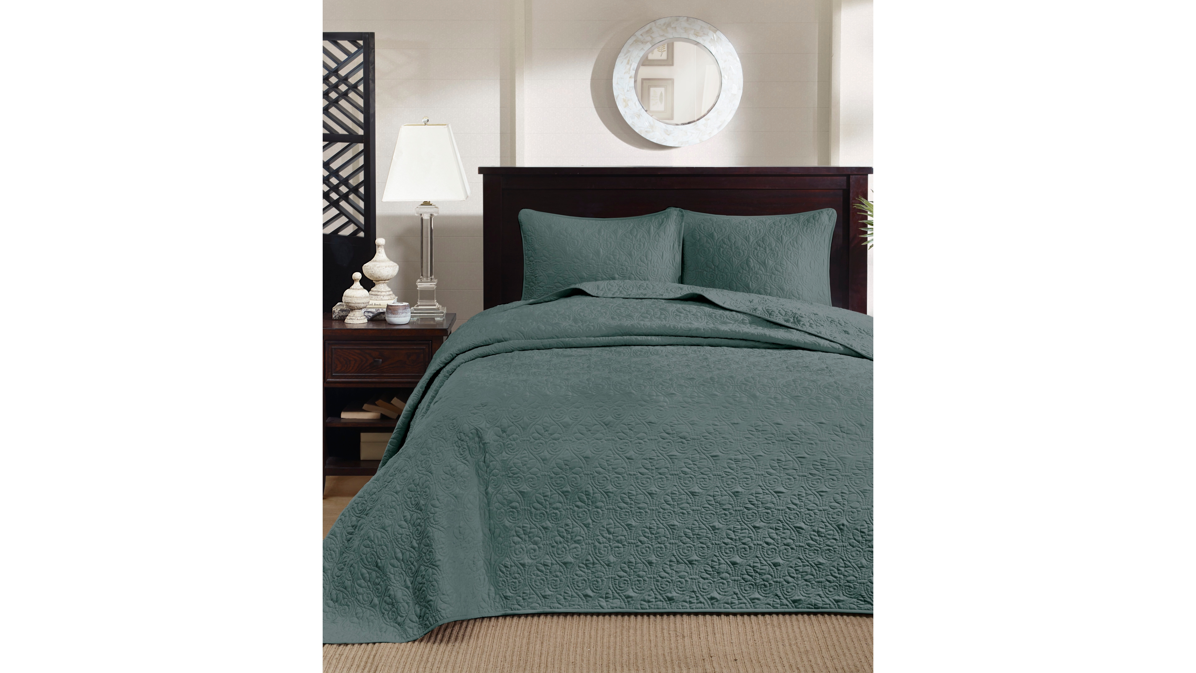 Madison Park Quebec Quilted 3-Pc. Bedspread Set, Queen
