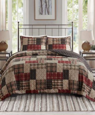 Madison Park - Timber 3-Pc. Reversible Printed Coverlet Sets
