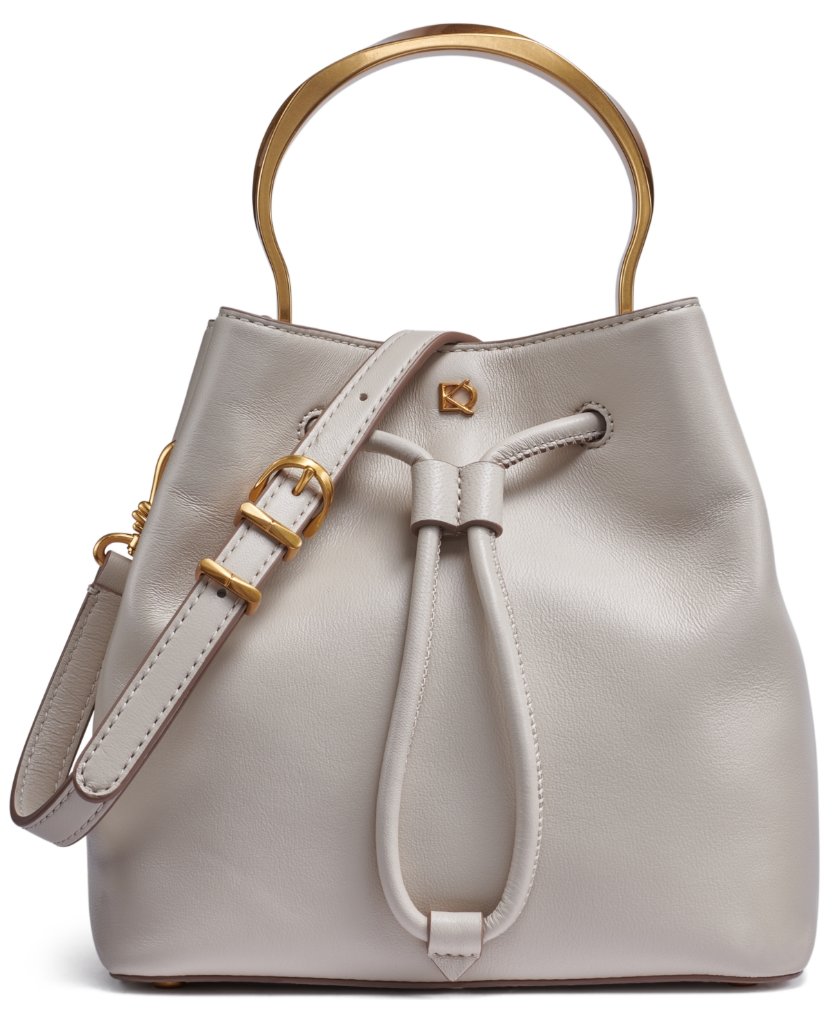 Donna Karan Lawrence Top Handle Bucket In Sand