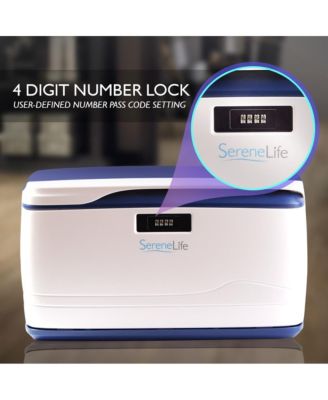 Security Locking Storage Container Bin, 8 Gallon Capacity