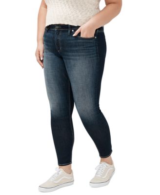 Plus Size Suki Mid-Rise Curvy-Fit Skinny Jeans