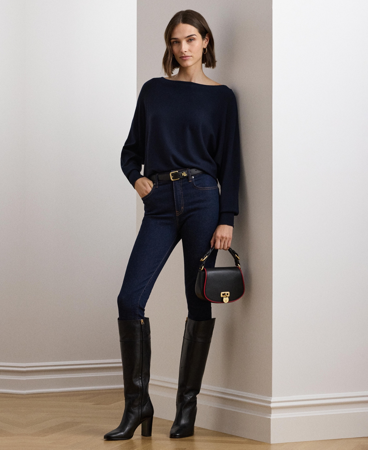 Lauren Ralph Lauren Women's Cotton-Blend Dolman-Sleeve Sweater, Regular & Petite