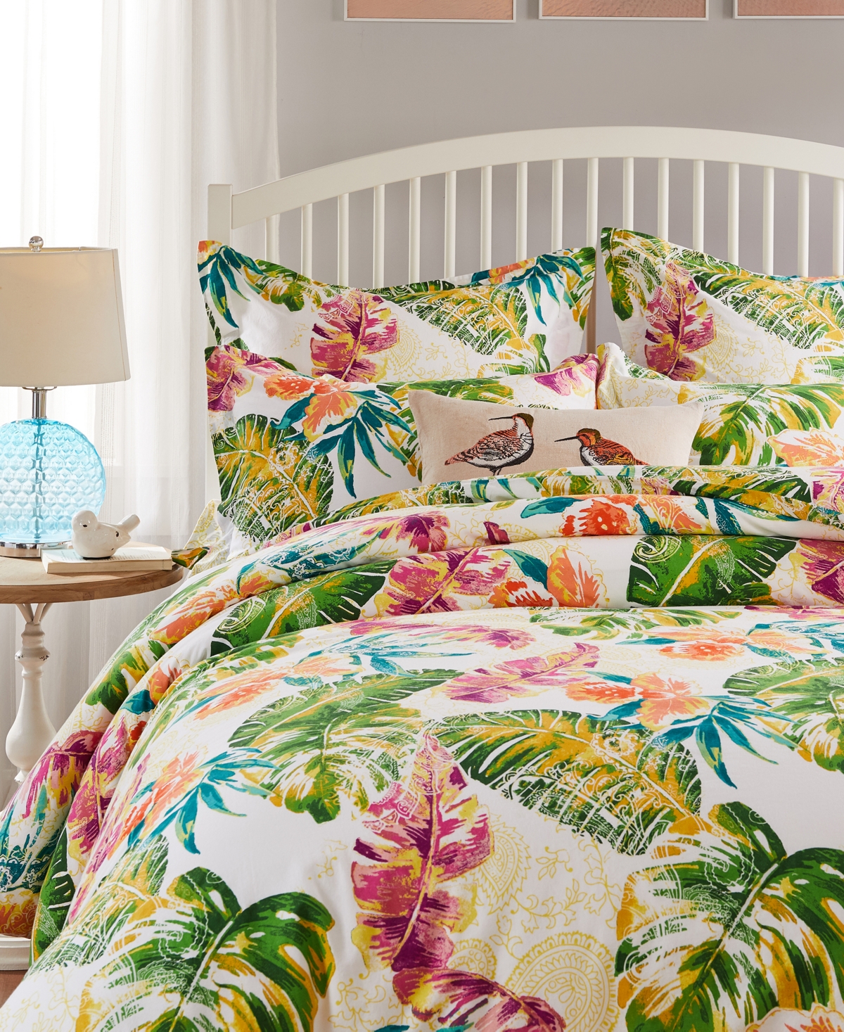 MACY'S TROPICS 2-PC. DUVET COVER SET, TWIN/TWIN XL 