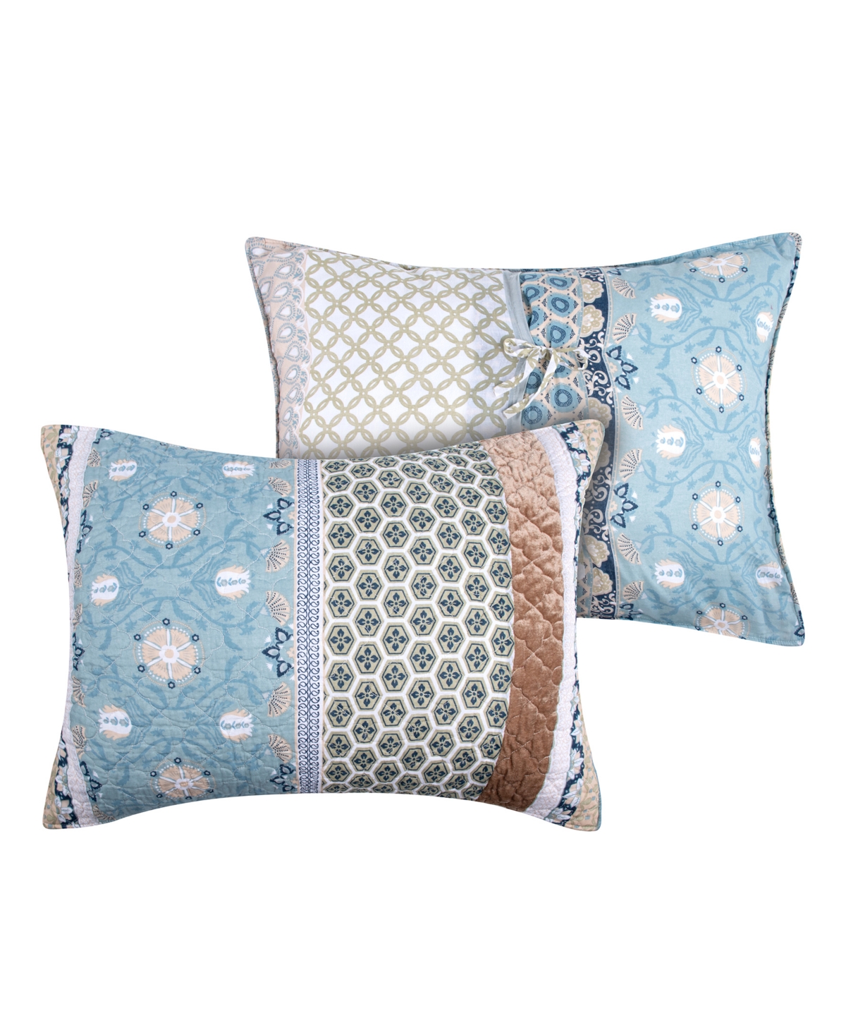 Greenland Home Fashions Thalia 3-pc. Bedspread Set, Queen In Blue
