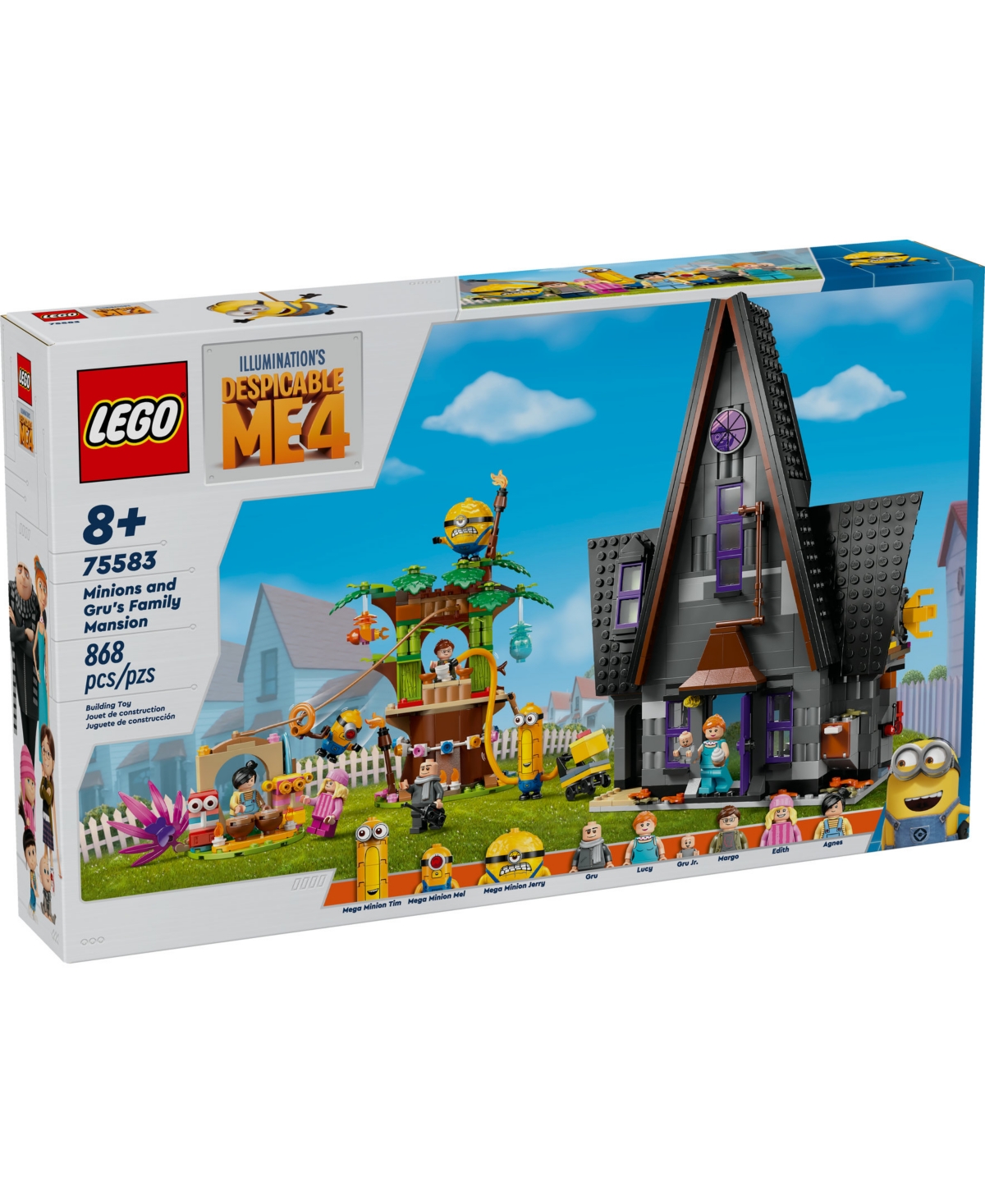 Lego Despicable Me 4 Minions And Gru's Family Mansion 75583 In Multi Color