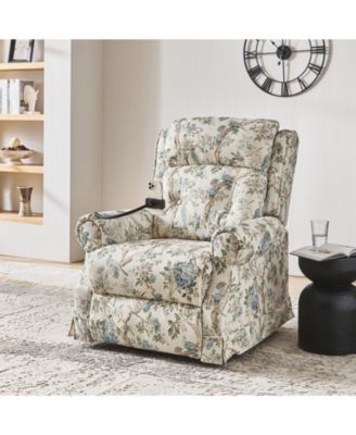 1 piece Polyester Ruprecht Farmhouse Lift Assist Power Recliner chair