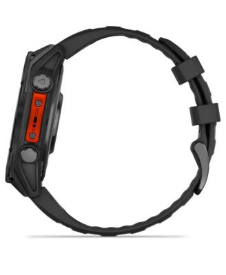 fenix 8 47mm, AMOLED, Outdoor & Fitness GPS Smartwatch, Glass, Slate Gray Steel/Black, Black Band, WW