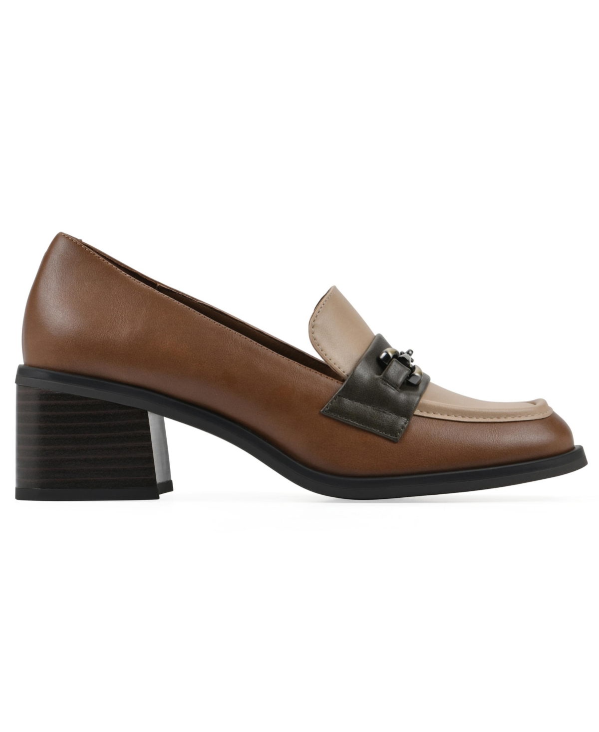 White Mountain Women's Nacho Heeled Loafers