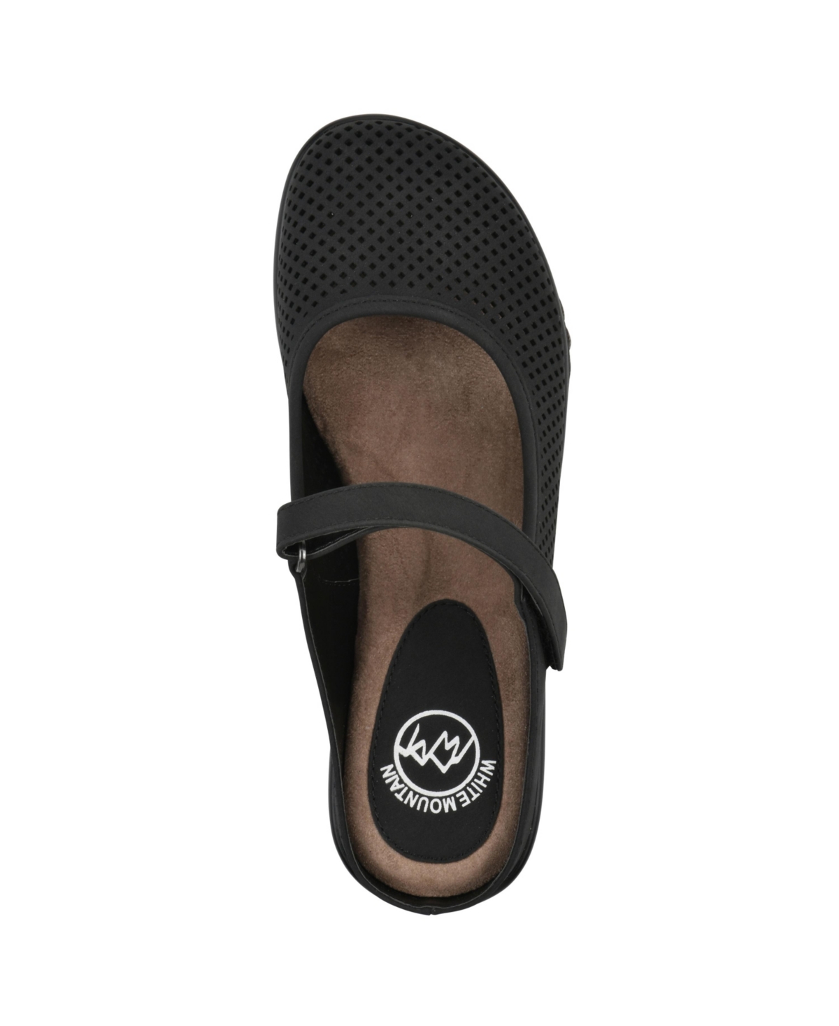 White Mountain Women's Vinto2 Mary Jane Clogs In Black Sueded Smooth
