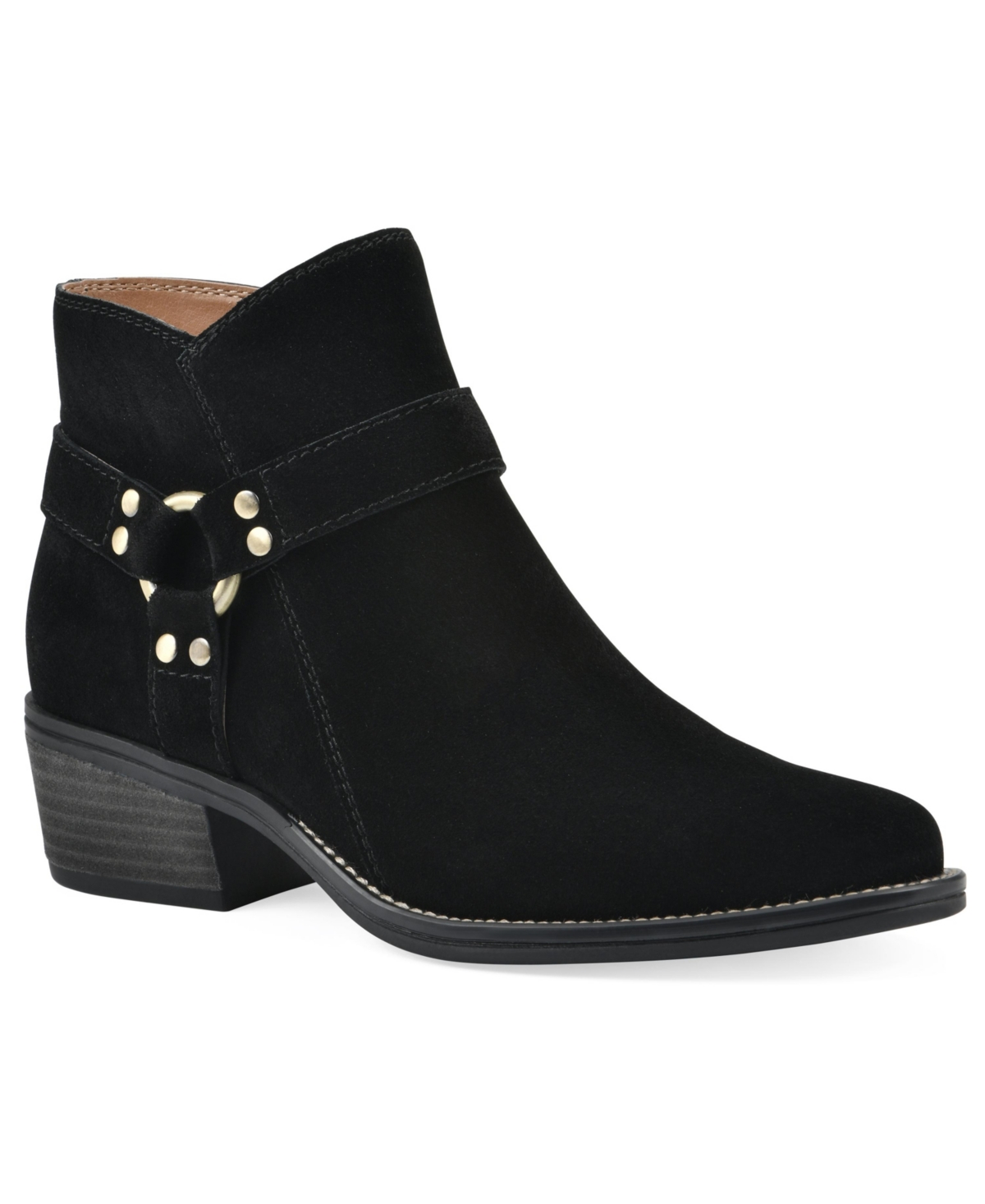 Women's Altossa Western Bootie - Black Suede